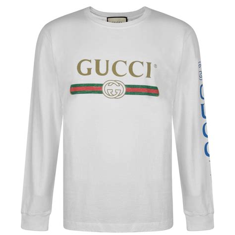 gucci long sleeve t shirt replica|how to check gucci t shirt.